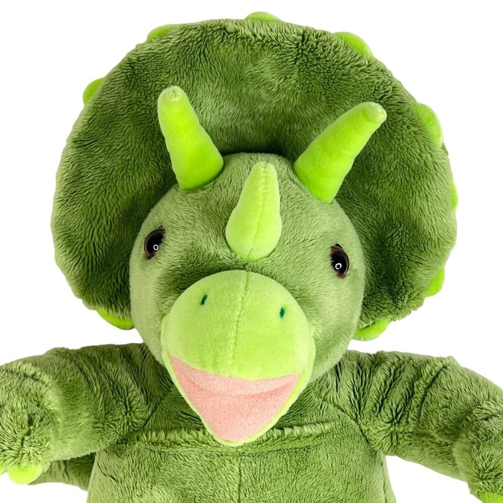 Build A Bear Dinosaur Plush Triceratops Green Dino Stuffed Animal 16” Toy‎